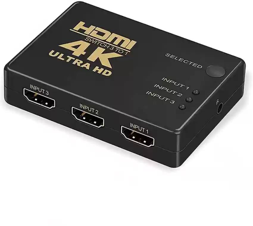 4K HDMI Switch With Remote Control (3 Input- 1 Output) - Image 2
