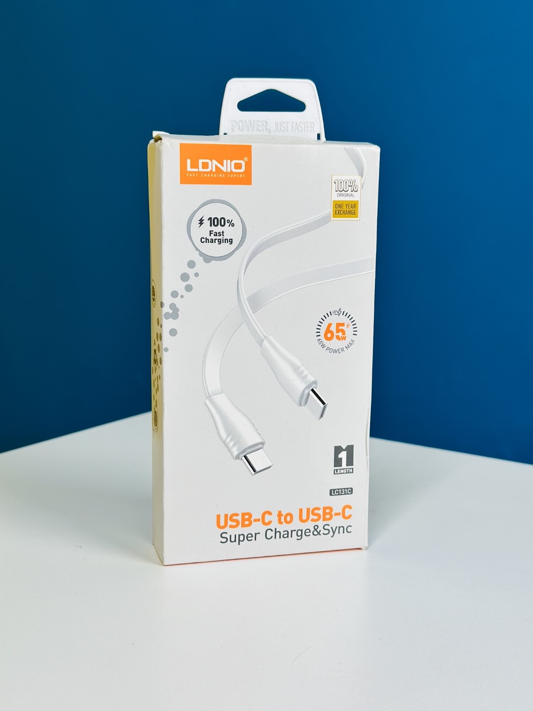 LDNIO LC131C USB-C TO USB-C 65W Fast Charging Data Cable 1M - Image 2