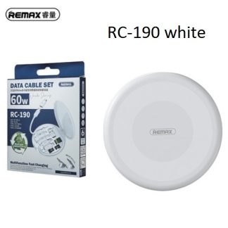 Remax RC-190 Multifunction Data Cable set – White Color