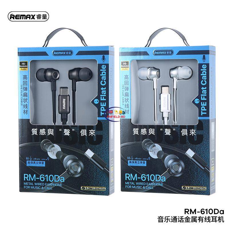 Remax RM-610Da Super Bass Earphone (Type-C)