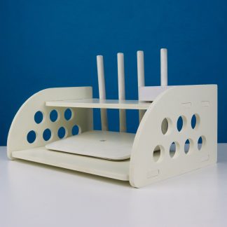 Router Stand Round Cut Design   Router Stand – Round Cut New Design – White Color