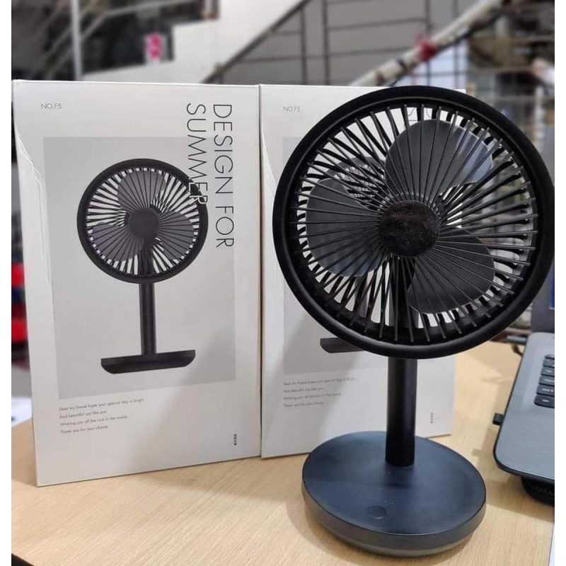 Xiaomi Solove F5 4000mAh Rechargeable Desk Fan – Black Color - Image 2