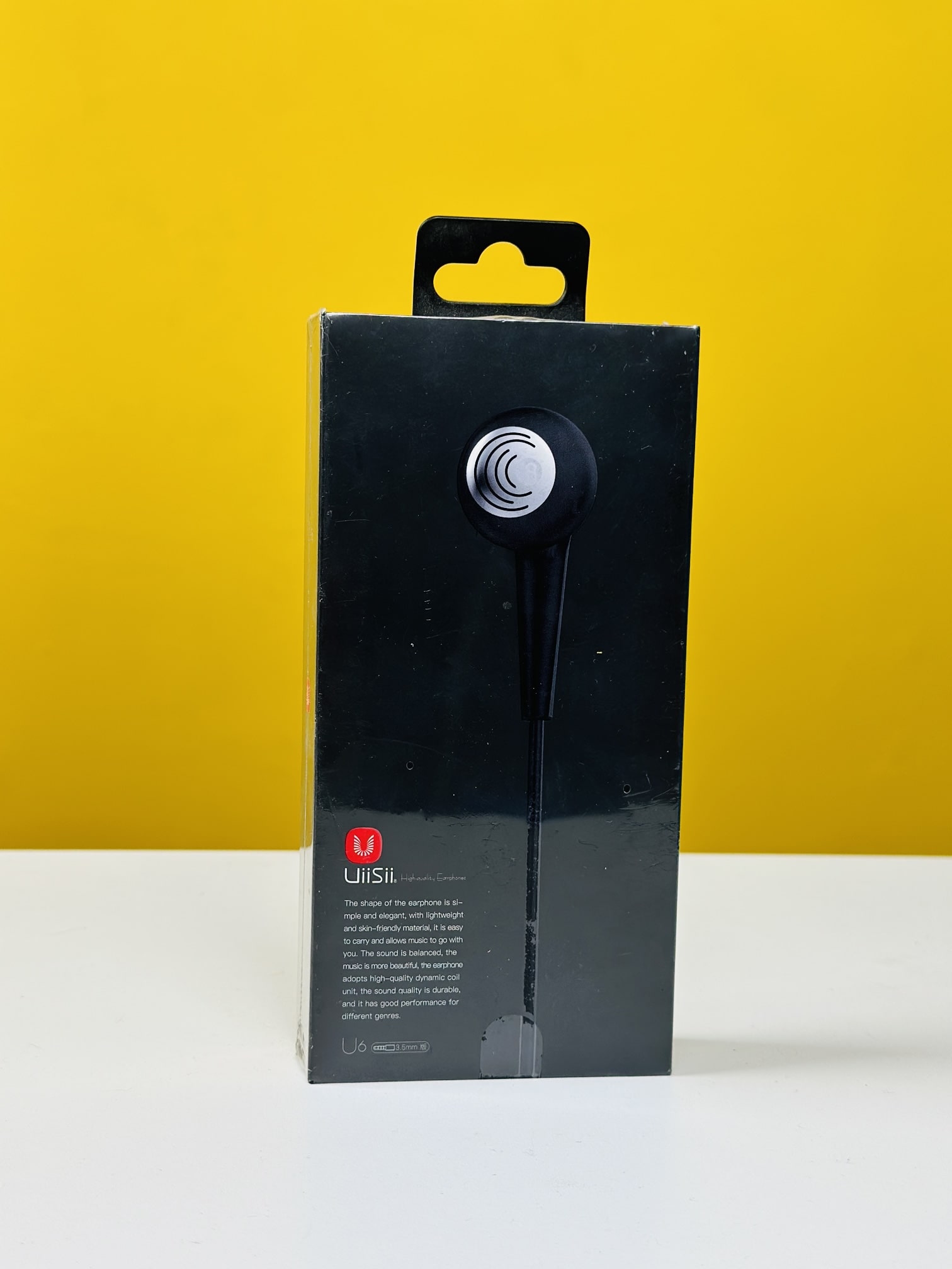 UiiSii U6 3.5mm Headphone With Mic-Black - Image 3