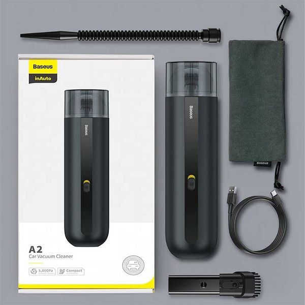 Baseus A2 Car Vacuum Cleaner 5000Pa Powerful Suction For Home, Car And Office - Image 2