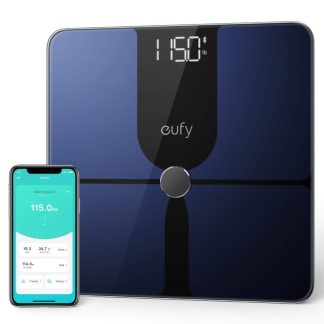 eufy by Anker, Smart Scale P1 with Bluetooth, Body Fat Scale, Weight/Body Fat/BMI, Fitness Body Composition Analysis, lbs/kg