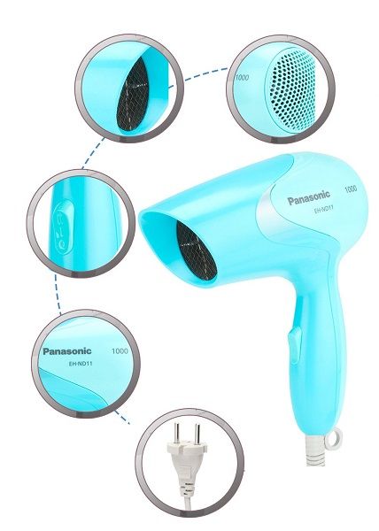 Panasonic EH-ND11 Hair Dryer With Turbo Dry Mode 1000 Watts – Blue - Image 2
